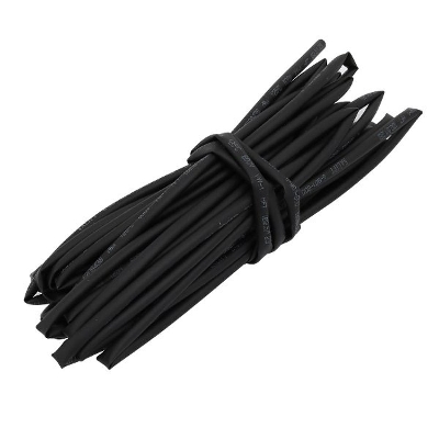 Picture of 3 FEET- Heat Shrink Tube 5mm BLACK Heat Shrink Tubing Electrical Connection Wire Cables Wrap Waterproof Shrinkage Sleeve Kit 5mm Heat Shrink Tubes