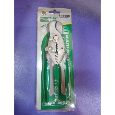 Picture of 3 In 1 Multifunction Wire Stripper Plus Cable Cutting Crimping Pliers 7" Inch 180mm Wire Stripper And Cutter Tools Pliers For Electrician Hand Tools
