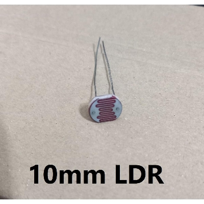 Picture of 2Pcs- LDR 10mm LDR Sensor Photoresistor LDR Sensor Light Photo Cell Light Dependent Resistor LDR Sensor Switch 2 Pin Leads For Automatic Headlight Dimmer Control Resistor