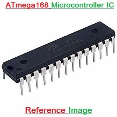 Picture of ATMEGA168A IC ATMEGA168A-PU ATMEGA168 Flash Memory DIP 28 Pin Leads AVR Microcontroller IC 
