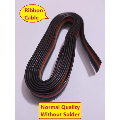 Picture of 3-Feet NORMAL QUALITY 10 Wire Cable MULTICOLOR Flexible 10 Wire Ribbon Cables 10 Wire Ribbon Flat Cable Wire For LED Arduino PCB Jumper Wire Cables DIY
