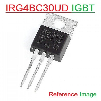Picture of IG4BC30UD IGBT TO-220AB Insulated Gate Bipolar Transistor 4BC30 3 Pin Leads