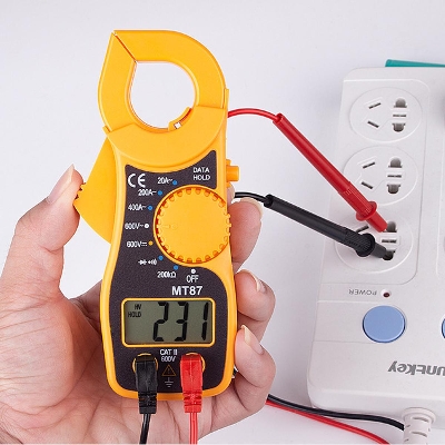 Picture of MT87 Digital Clamp Meter With Auto Range System LCD MT87 Clamp Multimeter AC 20A~400A Clamp Ammeter Digital Volt Tester AC/DC 450V/6000V Voltage Detector Tools