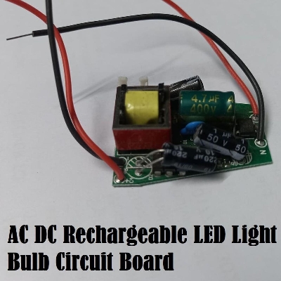 Picture of MODEL-01 AC DC Rechargeable LED Light Circuit Board Driver AC 220V To 5V Output 7W Rechargeable AC DC LED Light Circuit 3.7V 4.2V 18650 Lithium Battery Charging Driver