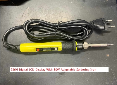 Picture of 936H Digital LCD Display With 80W Adjustable Soldering Iron 80W 220V Tatal Iron 80W Variable Temperature Control Soldering Iron 80W Soldering Iron 936H Soldering Iron Tools