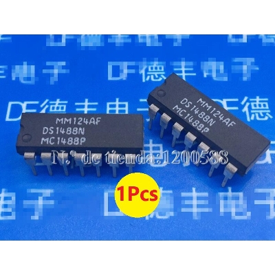 Picture of DS1488 IC Quad Line Driver RS232 DIP-14 14 Pin Leads Dual In Line Package DS1488 Chip