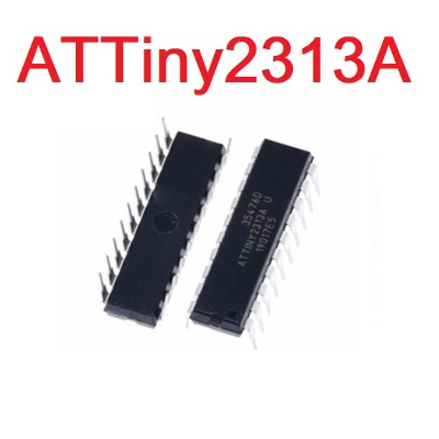 Picture of ATTINY2313A IC ATTINY2313A-PU ATTINY2313APU ATTINY2313 Microcontroller DIP-20 20 Pin Leads AVR Microcontroller IC
