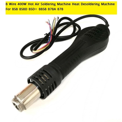 Picture of 8 WIRE Soldering Station Hot Air Blower Handle 8 Wire 400W Hot Air Soldering Machine Heat Desoldering Machine For 858 858D 85D+ 8858 878A 878 BGA SMD Rework Soldering Station Tools