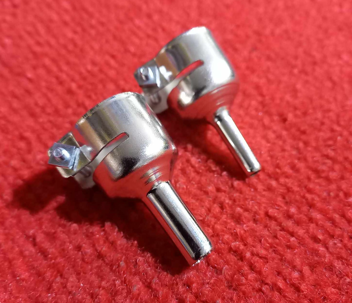 Picture of 2Pcs- Hot Gun Nozel 4mm 7mm 2Pcs Set Round Hot Gun Machine Nozzles Straight Heat Nozzles Hot Gun Machine Nozel Air Machine Hot Gun Nozel Welding Tools Sets