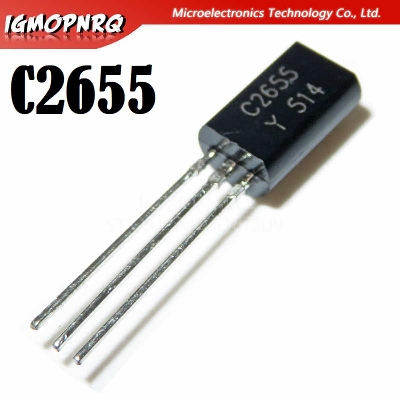 Picture of 10Pcs- C2655 Transistor 2SC2655 C2655 NPN 50V 2A Low Power NPN Transistors TO-92L 3Pin Leads Package Bipolar Transistor