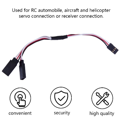Picture of Y STYLE Cables 180mm Servo RC Y Style Male To Female JR Servo Harness Wire Line Cord Extension Lead Cable 3Pin Connector 180mm Cables 