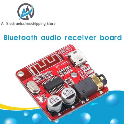 Picture of RED Color XY-BT-MINI 3.7-5V 4.1 Bluetooth Audio Receiver Mp3 Amplifiers Board For Car Speakers Audio Power Amplifiers Music Module Low Price