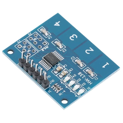 Picture of 4CH TTP224 Touch Sensor TTP224 4 Channel Touch Module Capacitive Touch Switch Button For Arduino 4 Switch Digital Touch Sensor TTP224 Capacity Touch Sensor