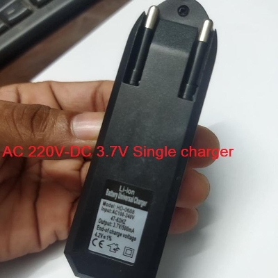 Picture of SINGLE SLOT 3.7V BATTERY Charger Universal AC 220V To 3.7V Lithium Battery Charger Rechargeable Battery Charger For 18650 Battery Charger AA AAA 14500 3.7V Battery Adapters 