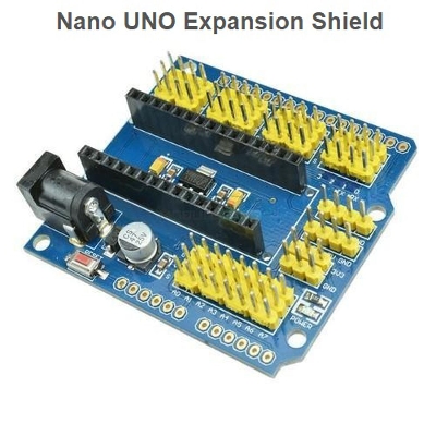 Picture of Arduino NANO Expansion Shield Adapters Breakout Board ATMEGA328P NANO I/O Pin Shield Multi-Purpose Expansion Board Compatible For Arduino Nano