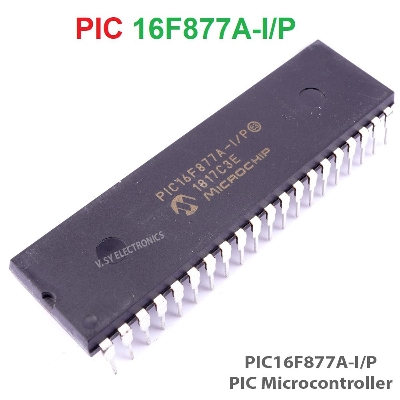 Picture of PIC16F877 IC PIC16F877A PIC 16F877 Microcontrollers IC MCU DIP-40 40 Pin Leads Dual In Line Package Chip 