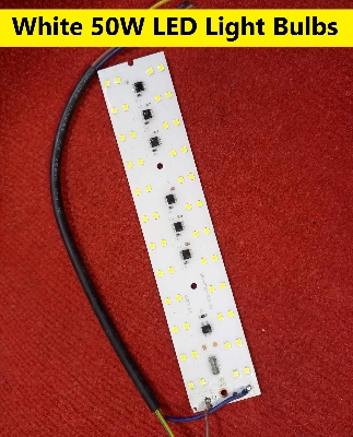Picture of LED Light Bulbs 50W DIRECT AC 220V WHITE Color 220V 50Watt LED Light Bulbs 220V SMD LED Light Plate SMD LED Light 50W 198x34mm 48Pcs White LED With Cables