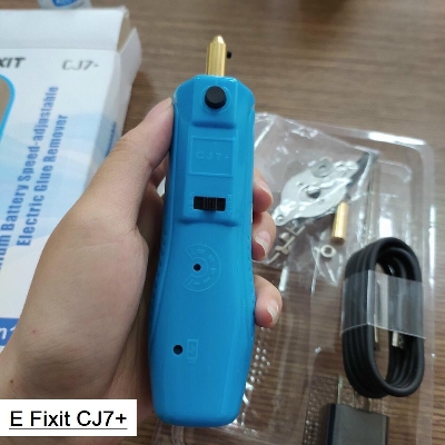 Picture of CJ7+ 2 in 1 Glue Remover Machine LCD Screen Cutting Lithium Battery Speed Adjustable Electric Glue Remover LCD Screen Display Glue Remover Machine For Mobile Phone Display Tools