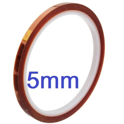 Picture of 5mm KAPTON TAPE Heat Resistant Tape Kapton Tape 5mm Tape High Temperature Tapes Heat Sink Tape Heat Proof Tape Heat Tape Heat Insulation Tape