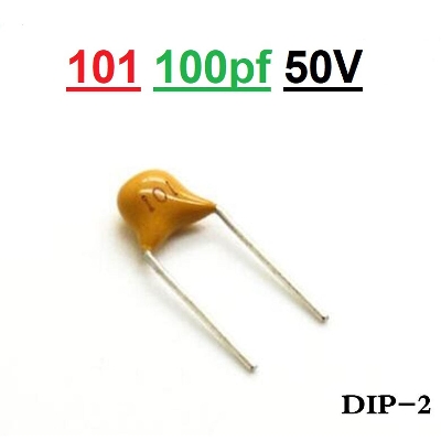 Picture of 15Pcs- 102 Multilayer MLCC 50V 1nF Ceramic Capacitor 102 Ceramic Capacitor 50V Monolithic 1nF Ceramic Chip Capacitor 5.08mm Pitch MLCC Non-Polarized 2 Pin Leads