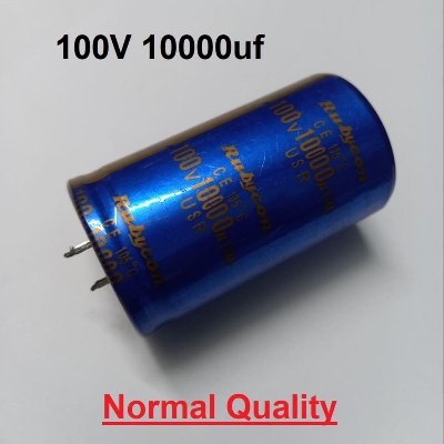 Picture of NORMAL QUALITY 10000uF 100V Capacitor RADIAL Electrolytic Capacitor 10000uF Capacitor 100V 10000uF Radial Polarized Aluminum Electrolytic Capacitors 2 Pin Leads