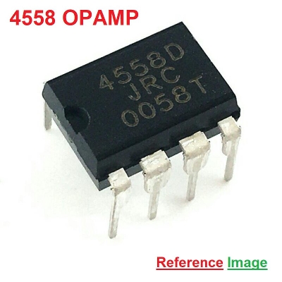 Picture of 3Pcs-CHINESE 4558 IC 4558D IC Circuit DIP OPAMP JRC4558 JRC4558D Operational Amplifiers 8 Pin Leads