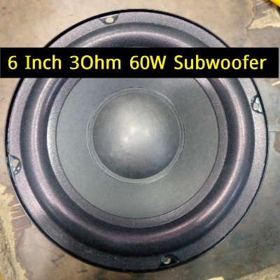 Picture of 6 Inch Subwoofer Speaker 6 Inch 60W 5 Ohm Audio Subwoofer Amplifiers HiFi Deep Bass Audio Speaker For Home Theater Audio Amplifiers Speaker 6 Inch 60W Subwoofer