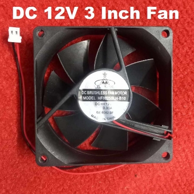 Picture of 80mm LOW PRICE Cooling Fans DC 12V 8025SM 80x25mm 3.15 Inch Heatsink Cooler Cooling Radiator Heat Dissipation Mini Fans With Cables