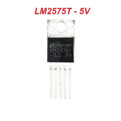 Picture of FIXED 5V  LM2575 IC LM2575 Voltage Regulator LM2575 Buck Converter IC 5V Fixed 3A Buck IC Max Input 40V Max Output Fixed 5V Step Down Voltage Regulator IC 5 Pin Leads TO-220-5