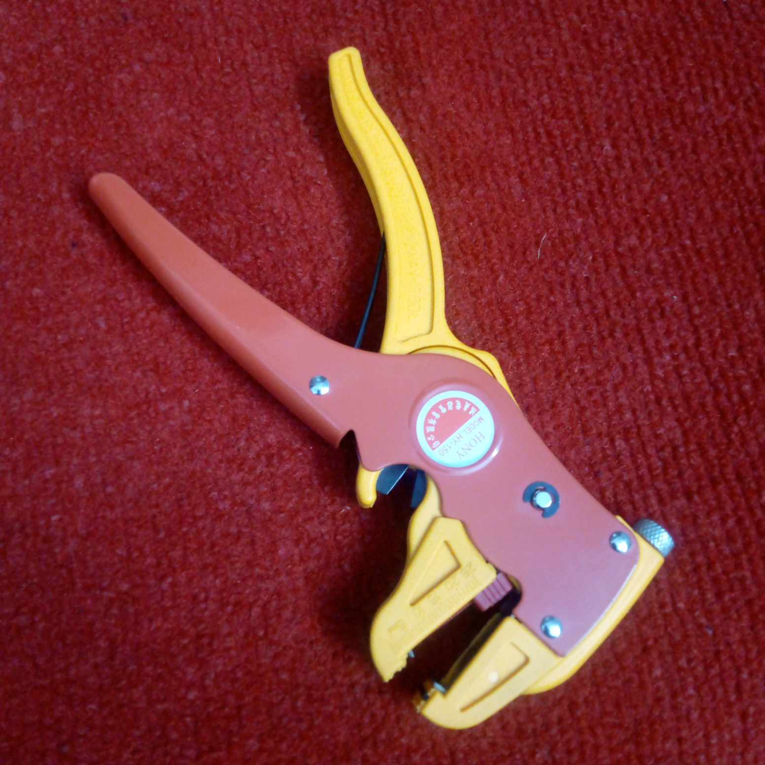 Picture of HY-150 Professional Wire Cables Stripper Cutter Pliers 2 In 1 Insulation Cutter Plier Self Adjusting Hand Crimping Plier Cutting Tools Stripping Clamp Nipper Tools