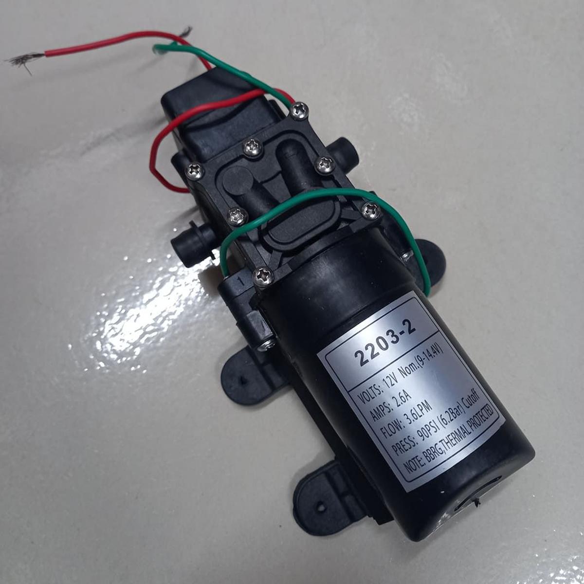 Picture of SINGLE WATER PUMP DC 12V 60W High Pressure Water Pump Single Motor Water Pump DC Water Pump Motor 12 Volt 60W For Bike Car Washing Garden Irrigation 