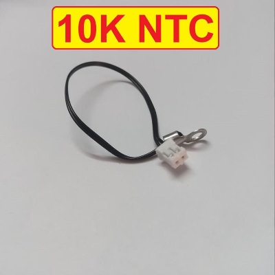 Picture of Short Cables With Ring Lug NTC 10K Surface Mounting Screw On Probe Assembly Ring Lug 10K NTC 125mm Thermistor Temperature Sensor 103 16-14mm With Connector