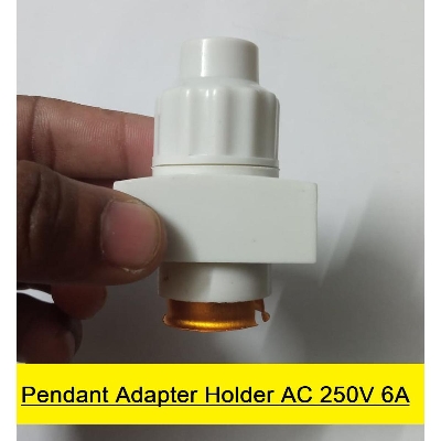 Picture of Multifunctional HOLDER Pendant Adapter Holder AC 250V 6A Brass Contact Holder B-22 Pin Type 2 Pin Retro Light Bulb Adapter Pendant Multi Holder For Cables