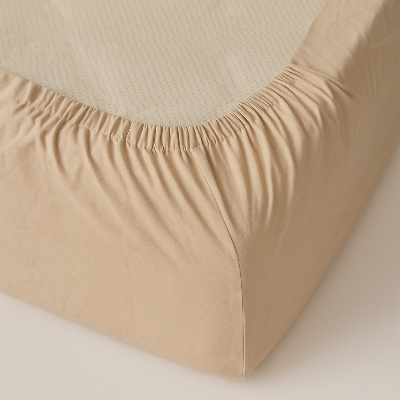  Allora Cotton Fitted Bed Sheet – Beige ALLORA BDonline shop bangladeshothoba.com