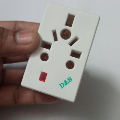 Picture of 8 Pin POWER SOCKET AC 250V 16A 2 Pin Power Plug To 3 Way 5 Point Socket Converter With LED Indicator Electrical Multi Socket Plug Adapter Travel Adapter Plug Connectors