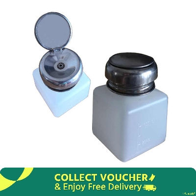 Picture of Metal Head  120ml Plastic Press Oil Bottle For Soldering Repair Tools Solvent Plastic Press Pump Empty Liquid Circuit Cleaner Bottle