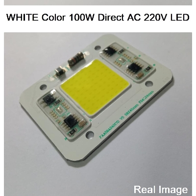 Picture of White Color Supper Bright 100W Direct AC 220V LED 100W COB LED 100 Watt Light Directly AC 220V Without Need Any Drivers
