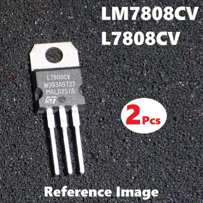 Picture of 2Pcs- A CLASS LM7808 IC LM7808 Voltage Regulator IC L7808CV IC 7808 8V 1.5A L7808 Voltage Regulator 3 Pin Leads TO-220 Package