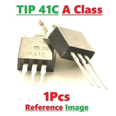 Picture of A CLASS TIP41C Transistor TIP41C IC TIP41 Transistor NPN 100V 6A 65W Power Transistor TO-220 Package 3Pin Leads
