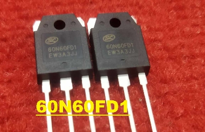 Picture of 60N60FD1 FGH60N60SFD FGH60N60 IC 60N60 IGBT 600V 8A TO-247 IGBT Switching Power N Channel Transistor Mosfet 3Pin Leads