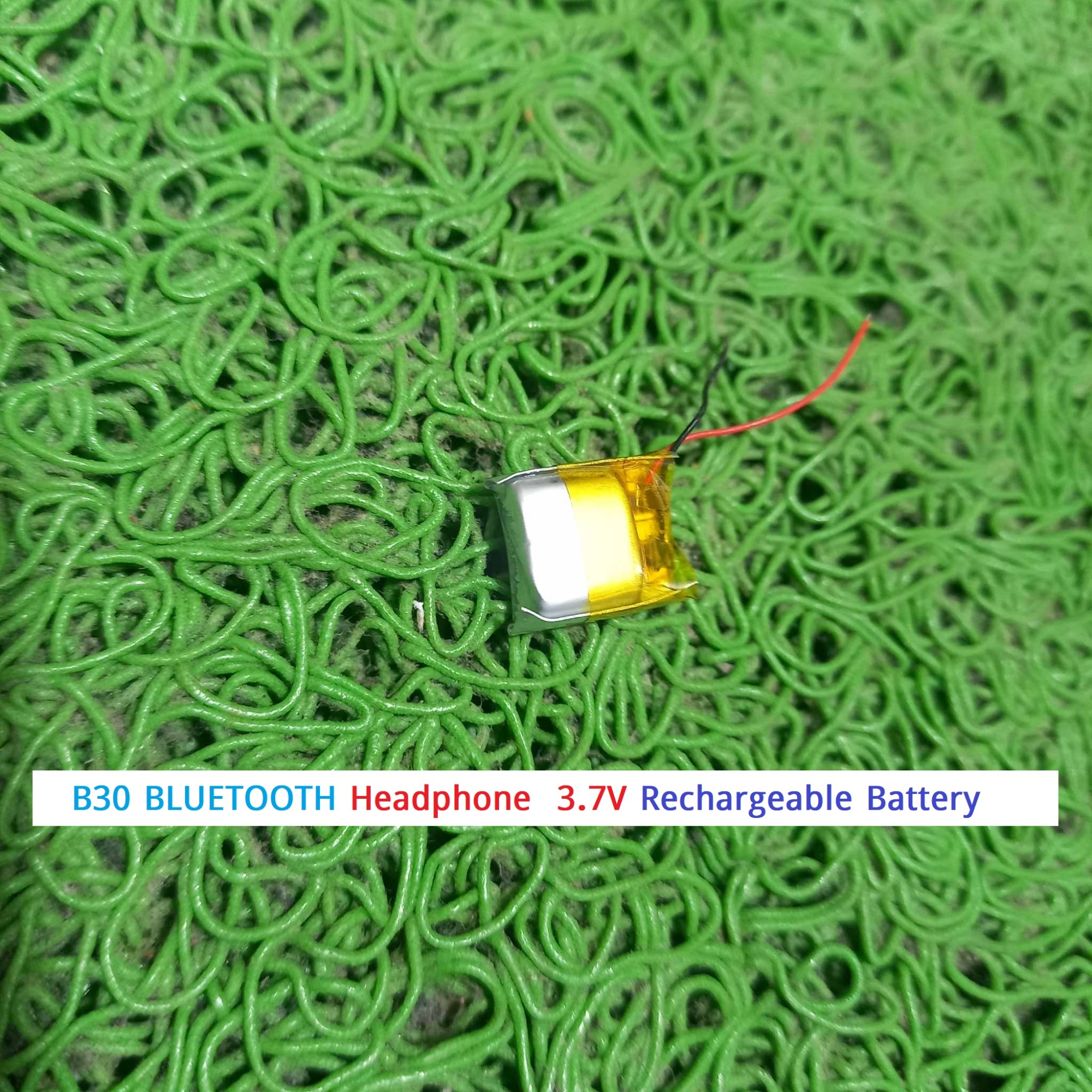 Picture of B30 BLUETOOTH Headphone Battery 3.7V Rechargeable Battery B30 Battery Size 11×9.8x4mm Lithium Polymer Rechargeable Battery 3.7V Battery For Bluetooth Earphone Lipo Battery