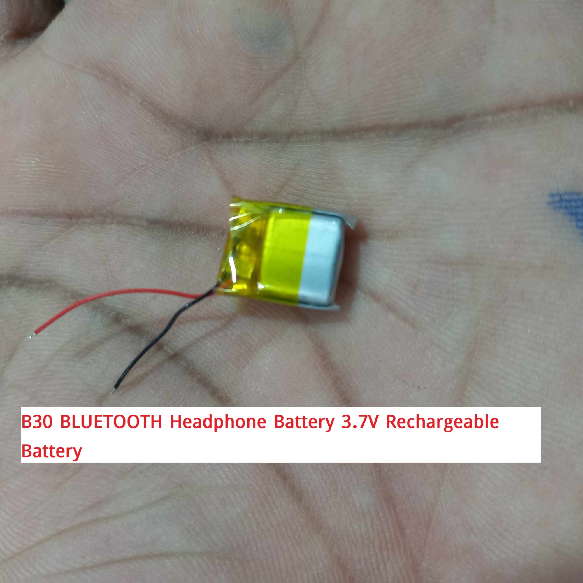 Picture of B30 BLUETOOTH Headphone Battery 3.7V Rechargeable Battery B30 Battery Size 11×9.8x4mm Lithium Polymer Rechargeable Battery 3.7V Battery For Bluetooth Earphone Lipo Battery