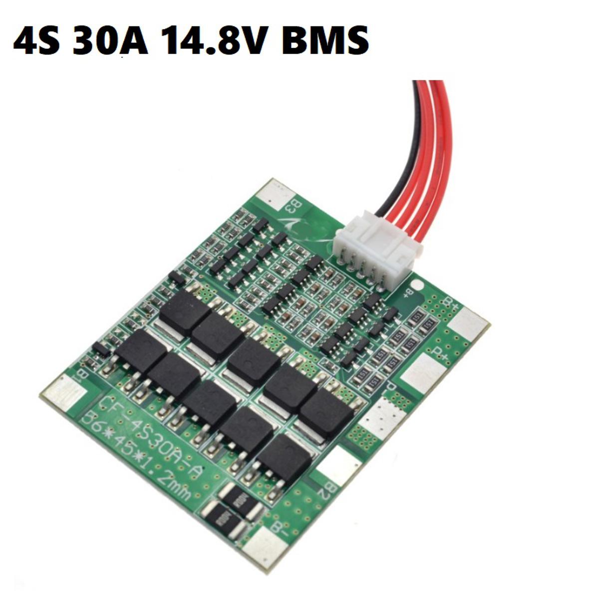 Picture of 30A 4S BMS Circuit 14.8V 30A Protection Circuit 14.8V BMS 30A 14.8V 16.8V 18650 AA AAA Lithium Battery Charger Board 4S 30A BMS Circuit 14.8V BMS Battery Management System