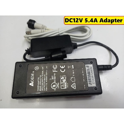 Picture of 12V 5.4A Charger Adapters 12V A065112-TD3 Universal AC 220V To DC 12V 5.4A Power Adapters Charger With AC Cable For 775 Motor LED Light