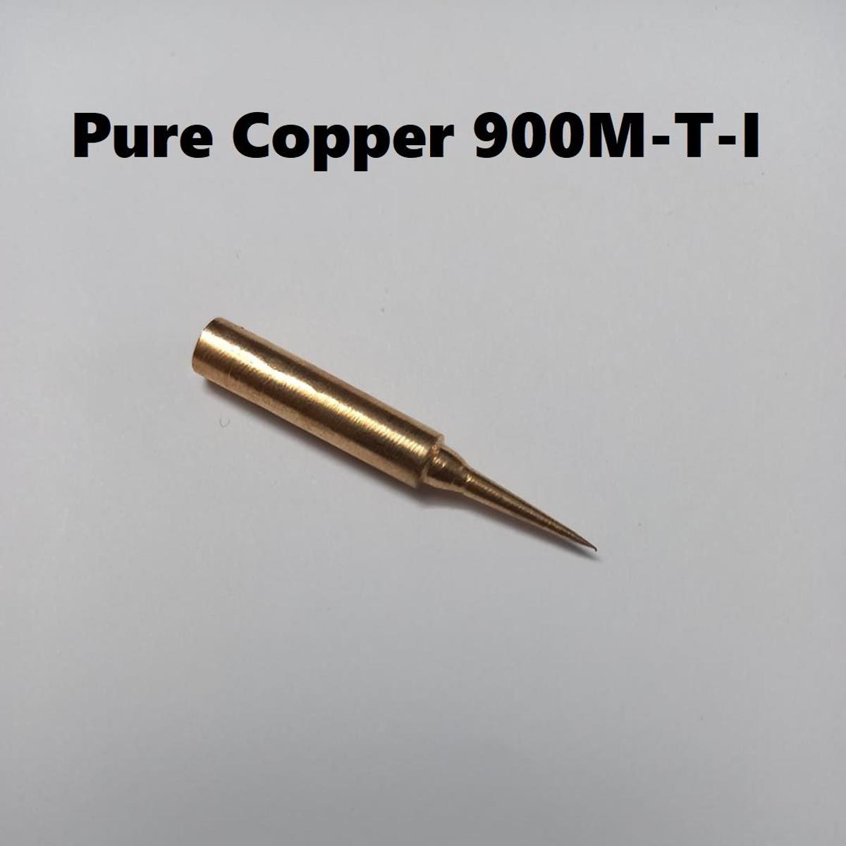 Picture of PURE COPPER 900M-T-I Soldering Bit Soldering Tip Lead Free Soldering Iron Bit Replacement Soldering Solder Iron Tatal Iron Bit Soldering Iron Tip Tool Sets