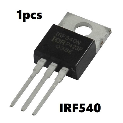 Picture of A CLASS IRF540PBF IRF540 MOSFET IRF540N IC 100V 30A 100W TO-220 N-Channel Power MOSFET 3 Pin Leads IRF540 Transistor IRF540N MOSFET