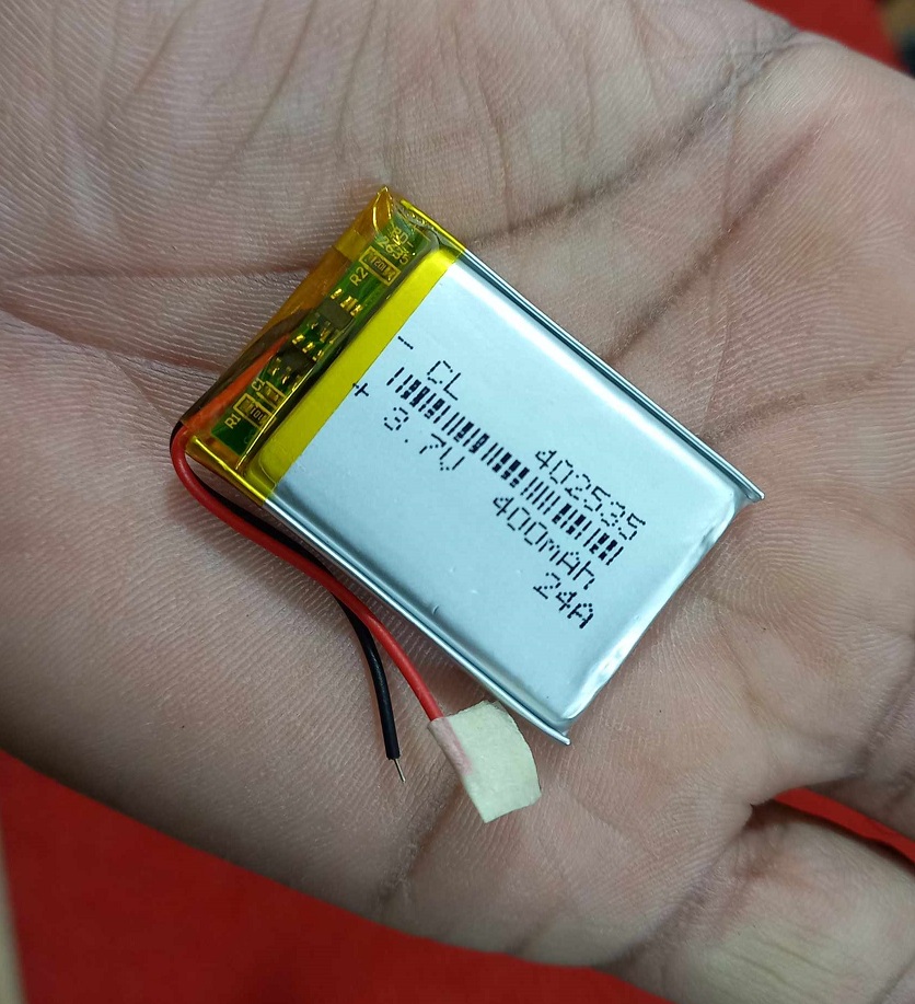 Picture of 380mAh BLUETOOTH Headphone Battery 3.7V Rechargeable Battery 380mAh Batteries Size 35x25x4mm 3.7V Lithium Battery 3.7V Battery Lipo Battery 380mAh Battery