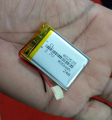 Picture of 380mAh BLUETOOTH Headphone Battery 3.7V Rechargeable Battery 380mAh Batteries Size 35x25x4mm 3.7V Lithium Battery 3.7V Battery Lipo Battery 380mAh Battery