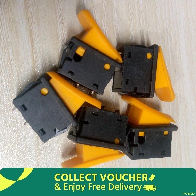 Picture of 5Pcs- YELLOW CAP Horn Switch DC 12V 10A 24V 5A 2 Pin Momentary Horn Push Switch On Off RESET Switch SPST Universal Horn Switch For Bike Car Trucks Bus Motorcycles E-Bike Auto