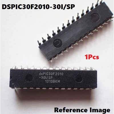 Picture of PIC30F2010 IC DSPIC30F2010 PIC30F2010 30F2010 30I/SP DIP-28 Pin Leads Digital Controller IC